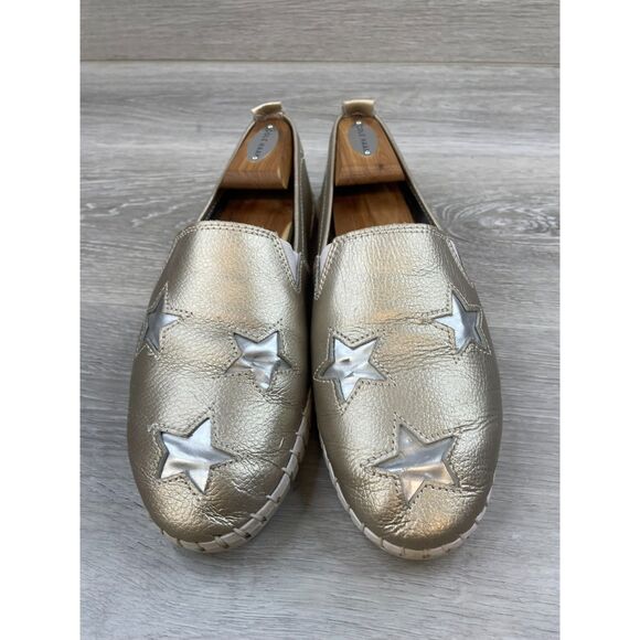 BM Bernie Mev Women's Sneaker Skateboard Slip-On Leather US 10 Gold Casual Shoes - Picture 2 of 10